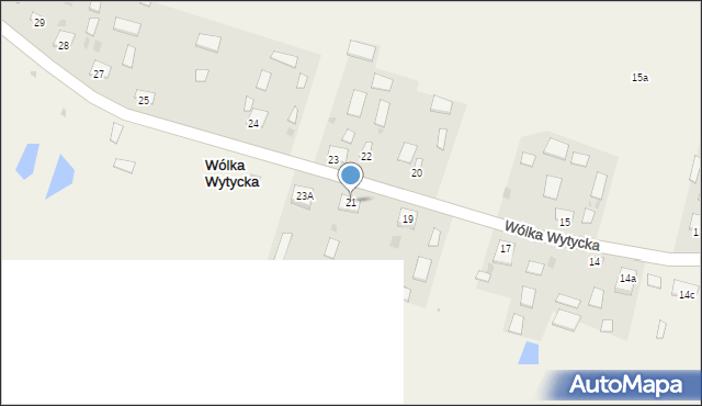 Wólka Wytycka, Wólka Wytycka, 21, mapa Wólka Wytycka