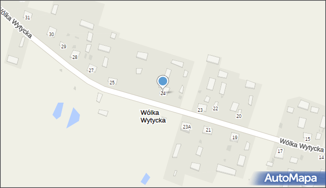 Wólka Wytycka, Wólka Wytycka, 24, mapa Wólka Wytycka