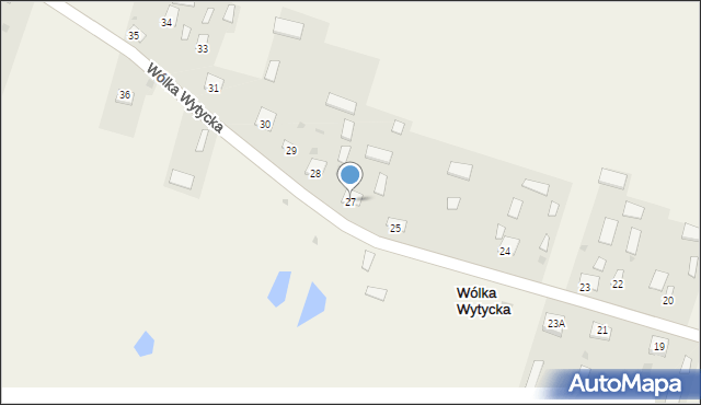 Wólka Wytycka, Wólka Wytycka, 27, mapa Wólka Wytycka