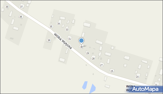 Wólka Wytycka, Wólka Wytycka, 30, mapa Wólka Wytycka