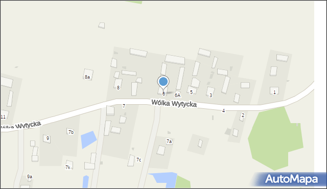 Wólka Wytycka, Wólka Wytycka, 6, mapa Wólka Wytycka