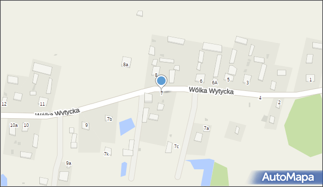 Wólka Wytycka, Wólka Wytycka, 7, mapa Wólka Wytycka