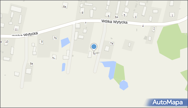 Wólka Wytycka, Wólka Wytycka, 7c, mapa Wólka Wytycka