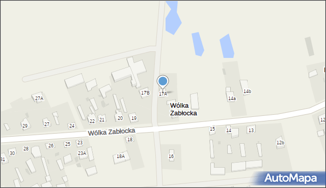 Wólka Zabłocka, Wólka Zabłocka, 17A, mapa Wólka Zabłocka