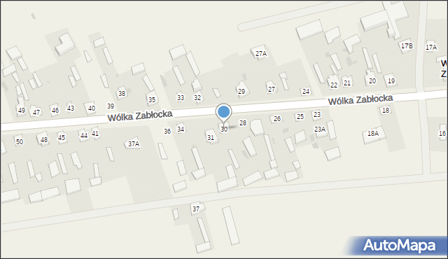 Wólka Zabłocka, Wólka Zabłocka, 30, mapa Wólka Zabłocka