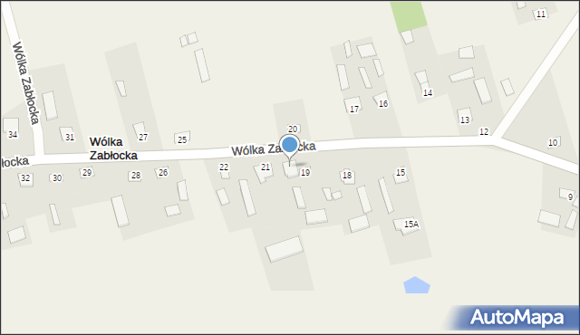 Wólka Zabłocka, Wólka Zabłocka, 19A, mapa Wólka Zabłocka