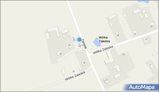 Wólka Zaleska, Wólka Zaleska, 24, mapa Wólka Zaleska