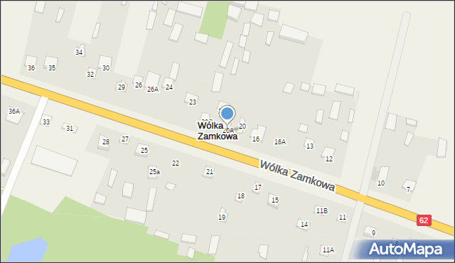 Wólka Zamkowa, Wólka Zamkowa, 20A, mapa Wólka Zamkowa