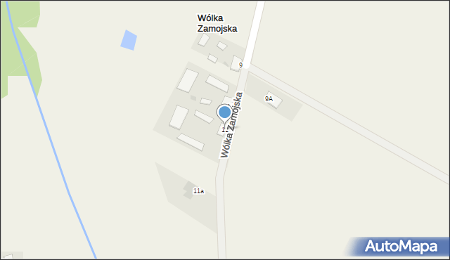 Wólka Zamojska, Wólka Zamojska, 11, mapa Wólka Zamojska