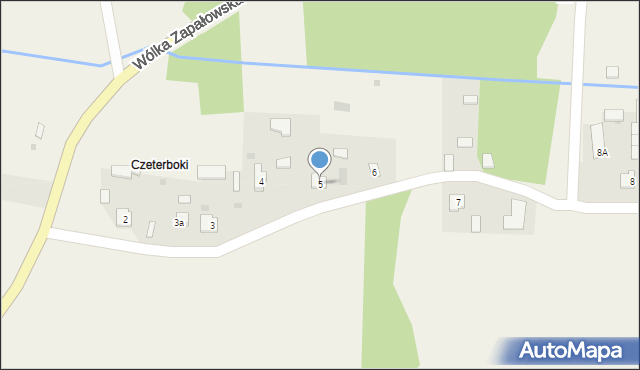 Wólka Zapałowska, Wólka Zapałowska, 5, mapa Wólka Zapałowska
