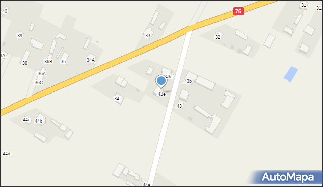 Wólka Zastawska, Wólka Zastawska, 43e, mapa Wólka Zastawska