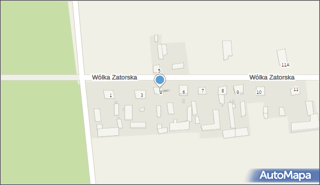 Wólka Zatorska, Wólka Zatorska, 4, mapa Wólka Zatorska