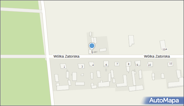 Wólka Zatorska, Wólka Zatorska, 5, mapa Wólka Zatorska