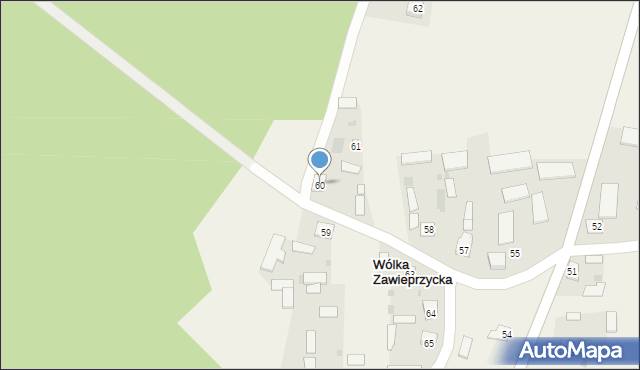 Wólka Zawieprzycka, Wólka Zawieprzycka, 60, mapa Wólka Zawieprzycka