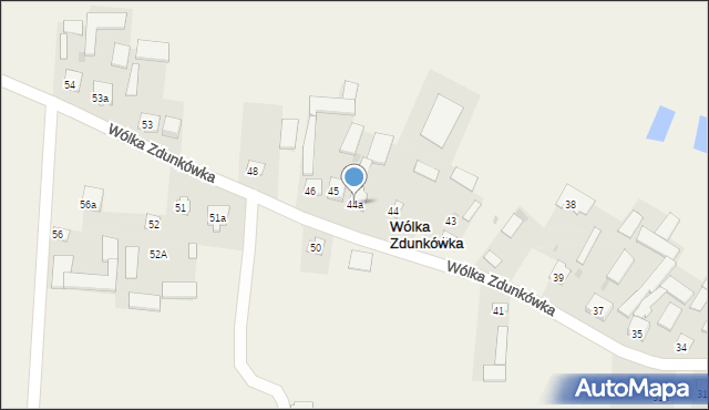 Wólka Zdunkówka, Wólka Zdunkówka, 44a, mapa Wólka Zdunkówka