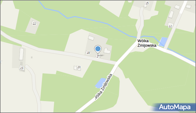 Wólka Żmijowska, Wólka Żmijowska, 17, mapa Wólka Żmijowska