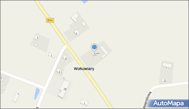 Wołkowiany, Wołkowiany, 22, mapa Wołkowiany