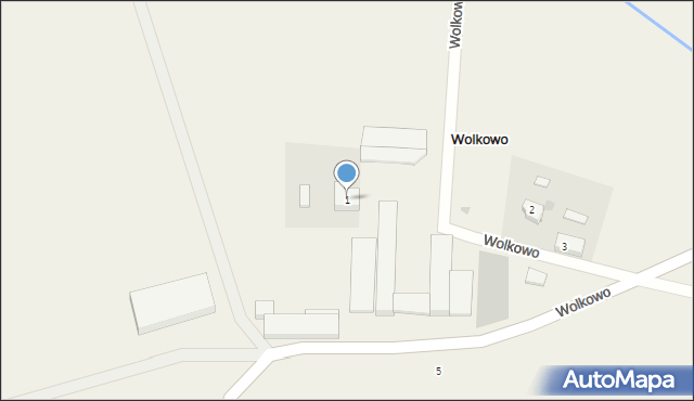 Wolkowo, Wolkowo, 1, mapa Wolkowo