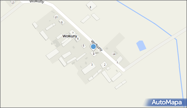 Wołkuny, Wołkuny, 4, mapa Wołkuny