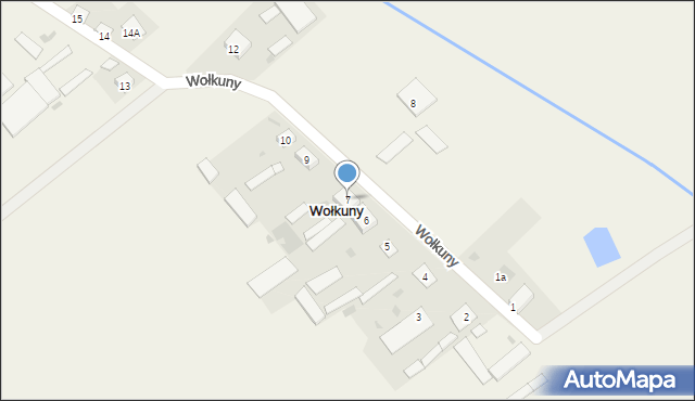 Wołkuny, Wołkuny, 7, mapa Wołkuny