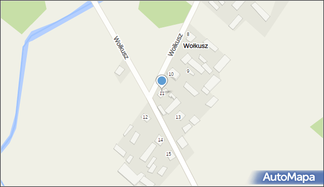 Wołkusz, Wołkusz, 11, mapa Wołkusz