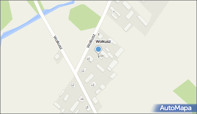 Wołkusz, Wołkusz, 9, mapa Wołkusz