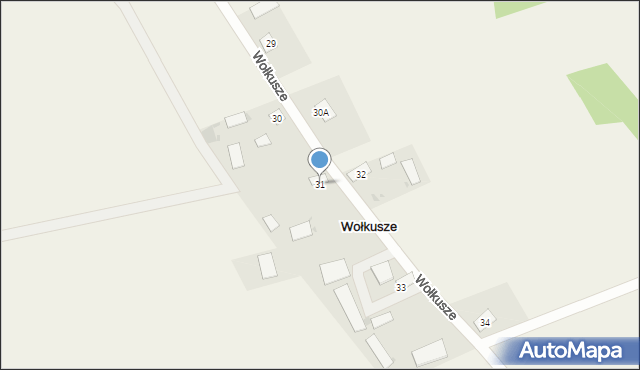 Wołkusze, Wołkusze, 31, mapa Wołkusze