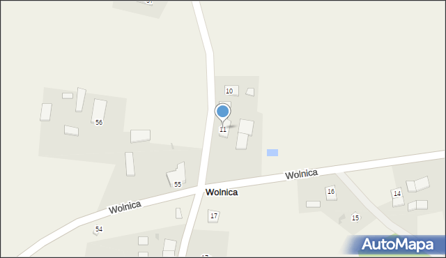 Wolnica, Wolnica, 11, mapa Wolnica