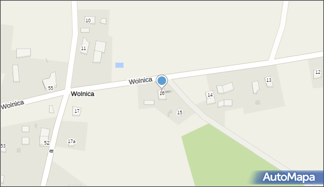 Wolnica, Wolnica, 16, mapa Wolnica