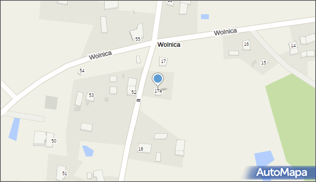 Wolnica, Wolnica, 17a, mapa Wolnica