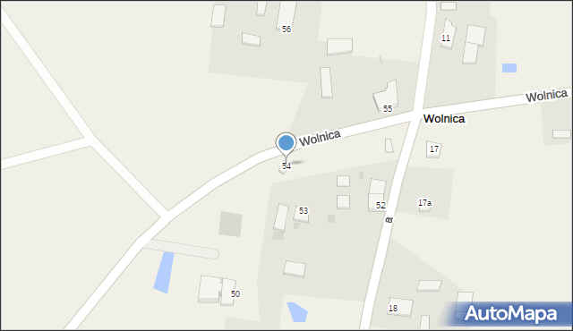 Wolnica, Wolnica, 54, mapa Wolnica