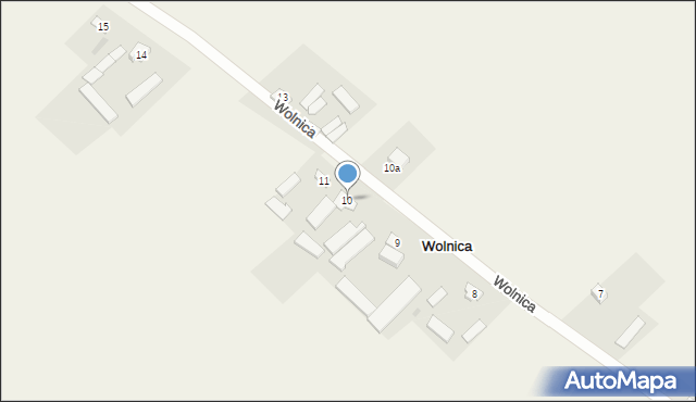 Wolnica, Wolnica, 10, mapa Wolnica