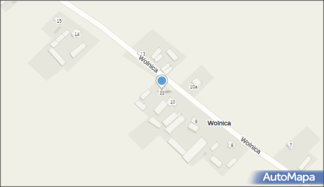 Wolnica, Wolnica, 11, mapa Wolnica