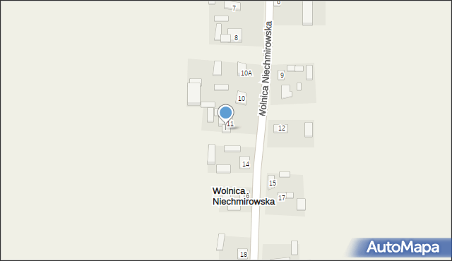 Wolnica Niechmirowska, Wolnica Niechmirowska, 13, mapa Wolnica Niechmirowska