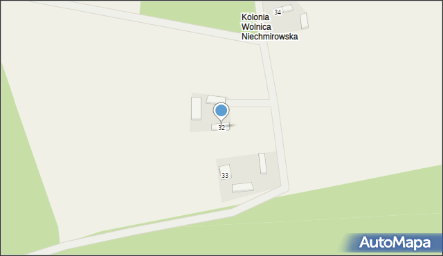 Wolnica Niechmirowska, Wolnica Niechmirowska, 32, mapa Wolnica Niechmirowska