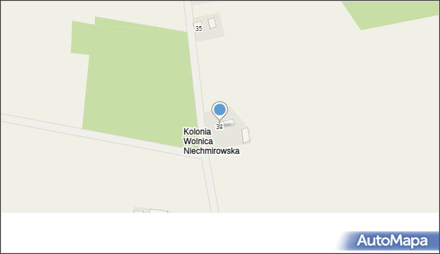 Wolnica Niechmirowska, Wolnica Niechmirowska, 34, mapa Wolnica Niechmirowska