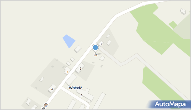 Wołodź, Wołodź, 1a, mapa Wołodź