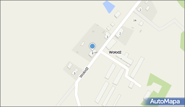 Wołodź, Wołodź, 4, mapa Wołodź