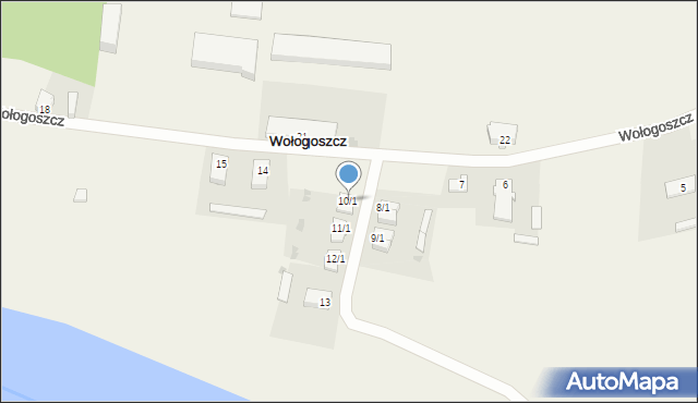 Wołogoszcz, Wołogoszcz, 10/1, mapa Wołogoszcz