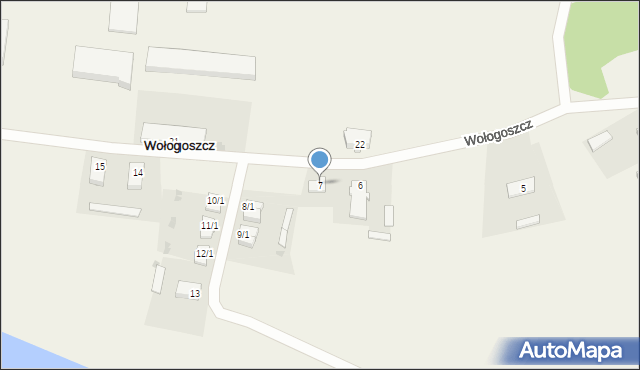 Wołogoszcz, Wołogoszcz, 7, mapa Wołogoszcz