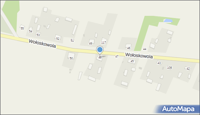 Wołoskowola, Wołoskowola, 48, mapa Wołoskowola