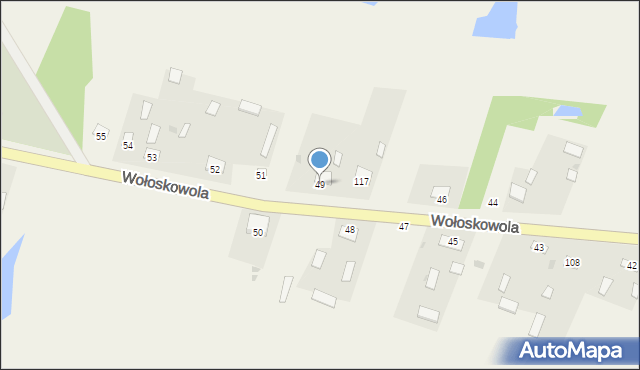 Wołoskowola, Wołoskowola, 49, mapa Wołoskowola