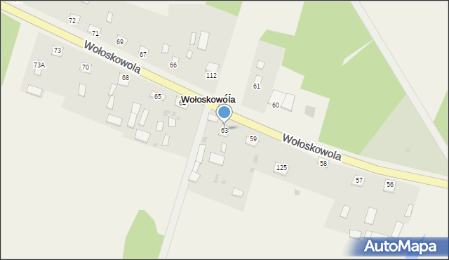 Wołoskowola, Wołoskowola, 63, mapa Wołoskowola