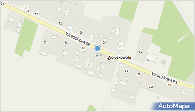 Wołoskowola, Wołoskowola, 65, mapa Wołoskowola