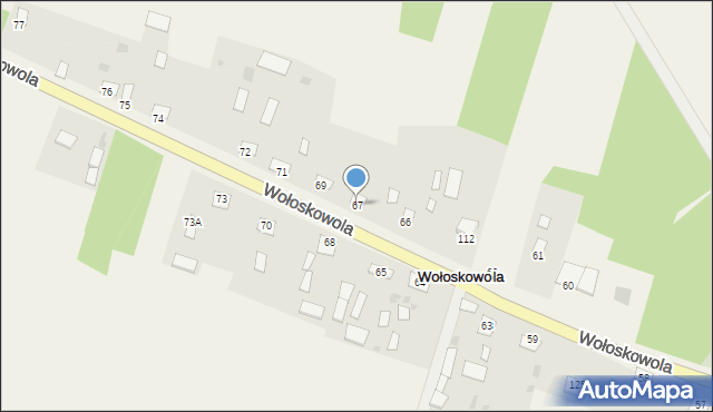 Wołoskowola, Wołoskowola, 67, mapa Wołoskowola