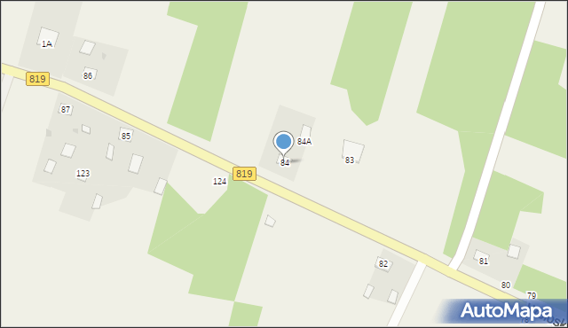 Wołoskowola, Wołoskowola, 84, mapa Wołoskowola