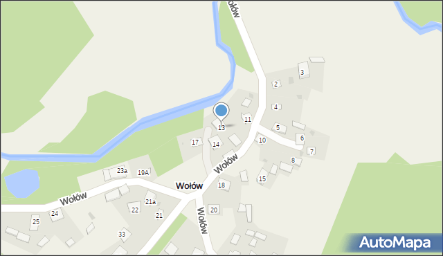 Wołów, Wołów, 13, mapa Wołów