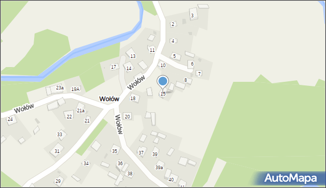 Wołów, Wołów, 15, mapa Wołów