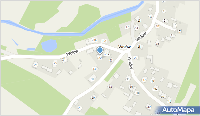 Wołów, Wołów, 22, mapa Wołów