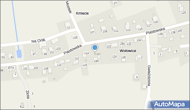 Wołowice, Wołowice, 175, mapa Wołowice